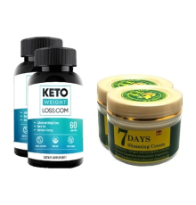 Etkili  7days Slimming Cream Ginger Miracle 100 ml Vücut Bakım Kremi Zencefil 2 Adet +Keto Weight Loss 60 2 Adet