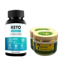 Etkili  7days Slimming Cream Ginger Miracle 100 ml Vücut Bakım Kremi Zencefil 2 Adet +Keto Weight Loss 60 1 Adet
