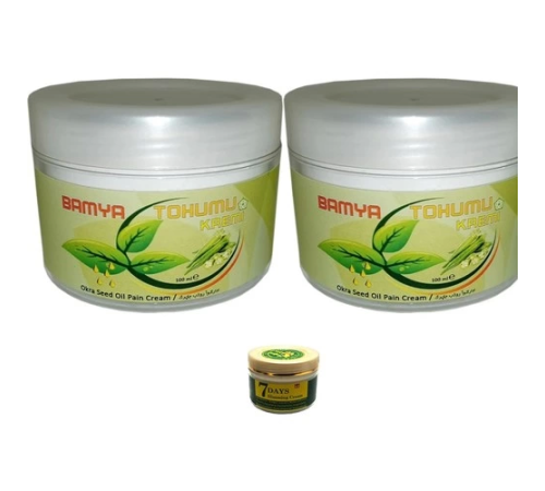 Etkili Bamya Tohumu Kremi Vücut Sızıları Için Krem 100 ml x 2 / 7days Slimming Cream Vücut Bakım Kremi 100 ml Etkili Bamya Tohumu Kremi Vücut Sızıları Için Krem 100 ml x 2 / 7days Slimming Cream Vücut Bakım Kremi 100 ml