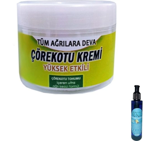 Etkili  Çörek Otu Kremi + 100 Ml / Rekza Çilekli Vücut Masaj Bakım Yağı 125 Ml