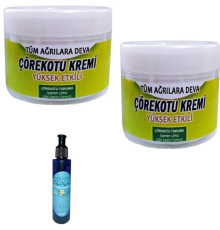 Etkili  Çörek Otu Kremi 100 ml x 2 Adet / Rekza Çilekli Vücut Masaj Bakım Yağı 125 ml
