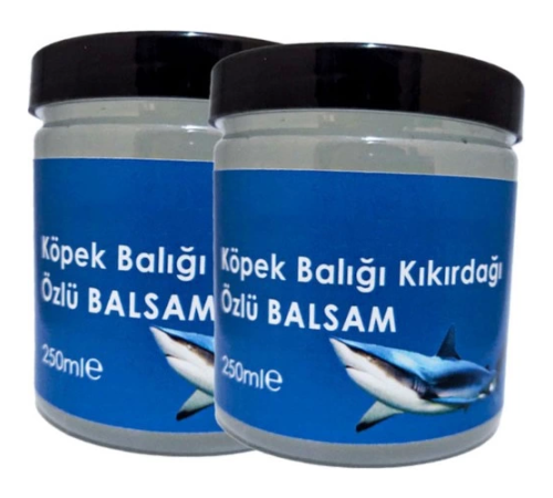 Etkili  Köpekbalığı Kremi 250 ml x 2 Adet