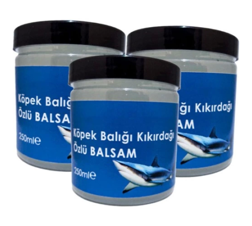 Etkili  Köpekbalığı Kremi 250 ml x 3 Adet