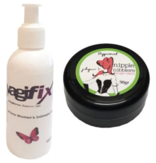 Etkili  Nipple Nibblers Tingle Balm 50 ml Naneli Göğüs Bakım Kremi + Genital Bakım Kremi 120 ml