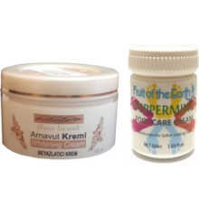 Etkili  Three Brand 100ML Arnavut Aklık Kremi+Foot Care Cream 50ML Ayak Bakım Kremi Nane Ferahlığı