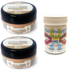 Etkili  Three Brand 50ML Arnavut Aklık Kremi 2AD+FOOT Care Cream 50ML Ayak Bakım Kremi Naneferahlığ