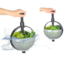 Hızlı Salata Kurutucu Süzgeç- Dönerli Süzgeç Dev Boy (336336)