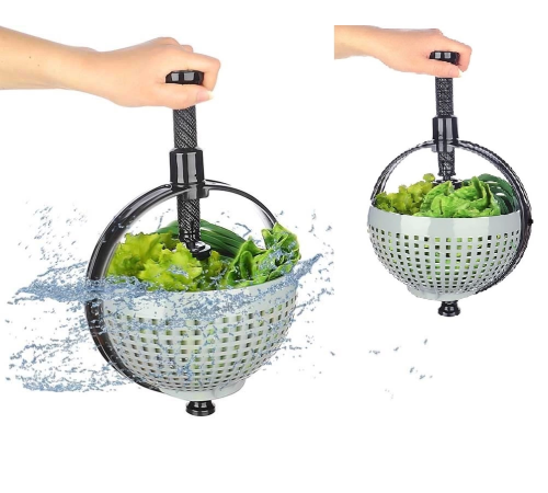 Hızlı Salata Kurutucu Süzgeç- Dönerli Süzgeç Dev Boy (336336)