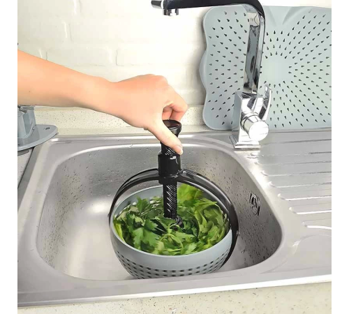 Hızlı Salata Kurutucu Süzgeç- Dönerli Süzgeç Dev Boy (336336)