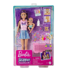 HJY33 Mavi Saçlı Skipper Bebek Bakıcısı  ve Oyun Seti