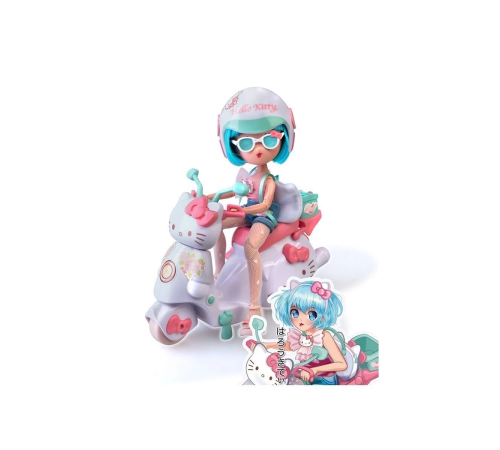 HKTF3000 Hello Kitty Manga Bebek ve Pretty Pink Scooter HKTF3000 Hello Kitty Manga Bebek ve Pretty Pink Scooter