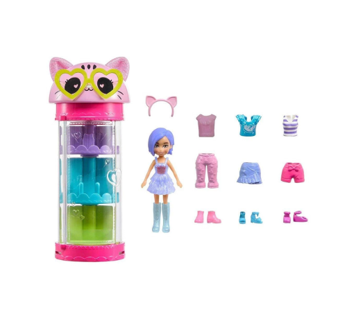 HKW04 Polly Pocket Moda Eğlencesi Oyun Setleri-Mattel HKW04 Polly Pocket Moda Eğlencesi Oyun Setleri-Mattel