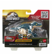 HLP05 Jurassic World Değişim Serisi - Çifte Tehlike Dinozor Figürleri