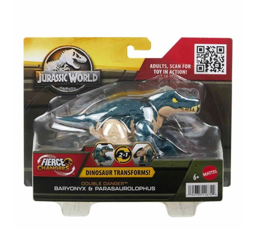 HLP05 Jurassic World Değişim Serisi - Çifte Tehlike Dinozor Figürleri