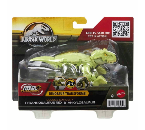 HLP05 Jurassic World Değişim Serisi - Çifte Tehlike Dinozor Figürleri