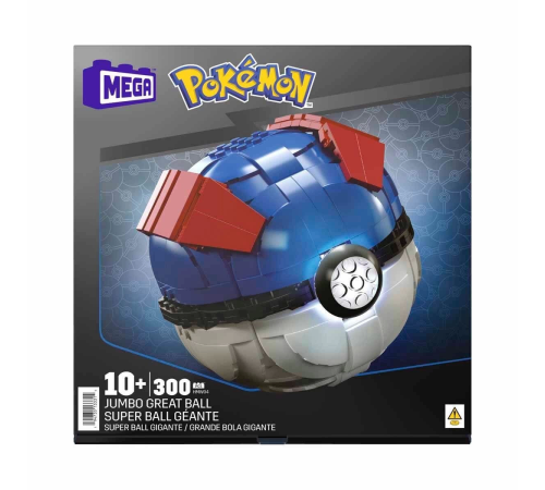 HMW04 MEGA Pokémon™ Jumbo Pokeball 299 parça +10 yaş HMW04 MEGA Pokémon™ Jumbo Pokeball 299 parça +10 yaş