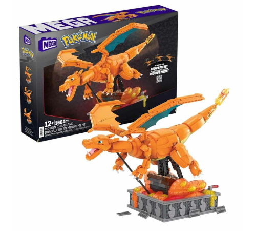 HMW05 MEGA Pokémon™ Hareketli Charizard 1664 parça +12 yaş HMW05 MEGA Pokémon™ Hareketli Charizard 1664 parça +12 yaş