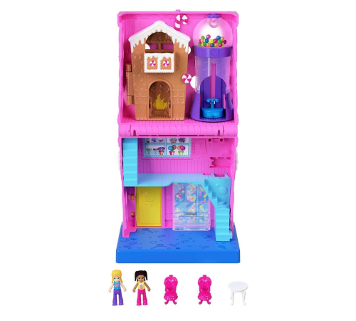 HNB03 Polly Pocket Pollyville Şeker Dükkanı Oyun Seti