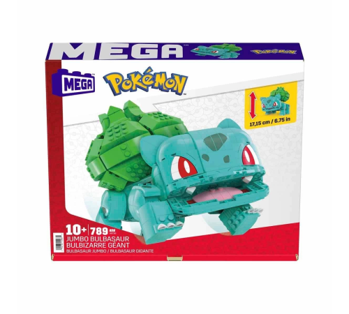 HNT96 MEGA Pokémon™ Jumbo Bulbasaur 789 parça +10 yaş