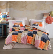 Hobby Çift Kişilik Poplin Nevresim Bermuda Oranj