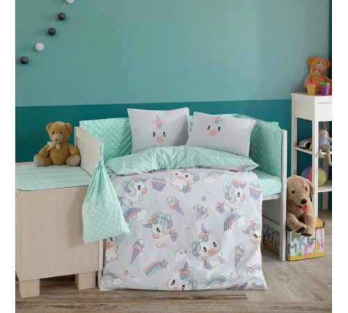 Hobby Mila Gri Poplin Bebek Nevresim Takımı Hobby Mila Gri Poplin Bebek Nevresim Takımı