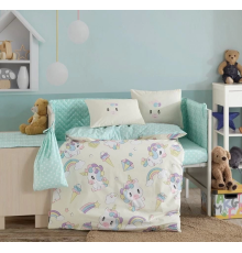 Hobby Mila Krem Poplin Bebek Nevresim Takımı