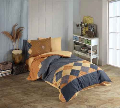 Hobby Tek Kişilik Poplin Nevresim Takımı Carilla Sarı Hobby Tek Kişilik Poplin Nevresim Takımı Carilla Sarı