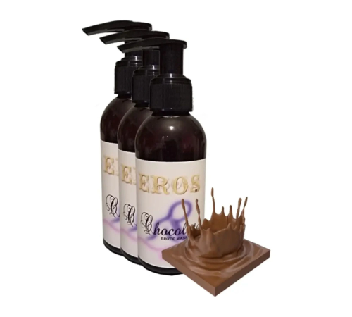 Hologramlı Chocolate €rotic Massage Oıl 360ml Çikolata Kokulu €rotik Masaj Yağı X 3 ADET