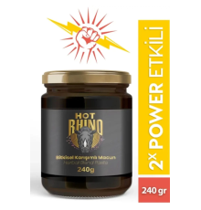 Hot Rhino Erkeklere Özel Bitkisel Karışımlı Performans Artıran Ballı Atom Macun 240 Gr X 2 Adet