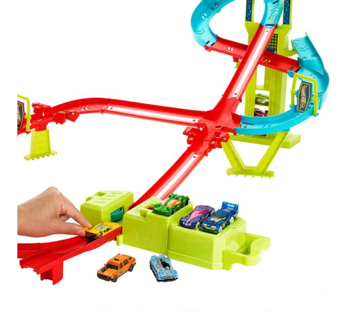 Hot Wheels Neon Yarışlar Çoklu Yarış Heyecanı Pist Seti HPC07