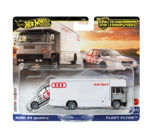 Hot Wheels Premium Team Transport Audi S4 Quattro & Fleet Flyer Hot Wheels Premium Team Transport Audi S4 Quattro & Fleet Flyer