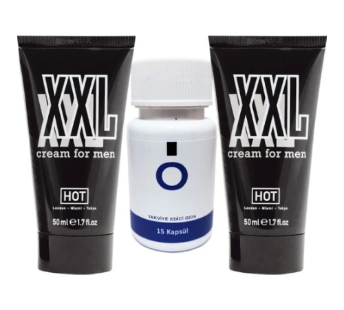 Hotxxl 2 Adet Erkeğe Özel 50 ml Şekillendirici Krem + Yanında O Caps Booster Erkeklere Canlandırıcı 15LI Kaps Hotxxl 2 Adet Erkeğe Özel 50 ml Şekillendirici Krem + Yanında O Caps Booster Erkeklere Canlandırıcı 15LI Kaps