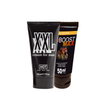 HotXXL 50 ml Cream Men Hardener Delayer Enlarger Krem + EroBoost Erkeklere Özel Boyut Kremi Bkn1EK357
