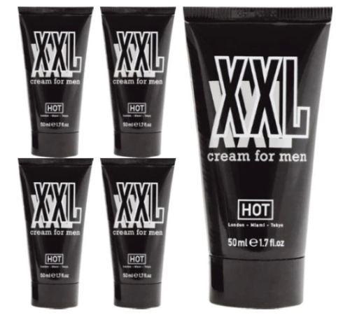 Hotxxl Erkeğe Özel 50 ml Şekillendirici 5 Adet Krem