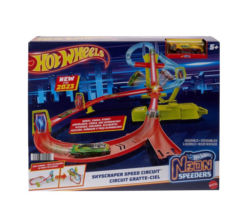 HPC07 Hot Wheels Neon Yarışlar Çoklu Yarış Heyecanı Pist Seti