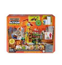 HPD63 Matchbox Aksiyon Sürücüleri Muhteşem İnşaat Alanı Oyun Seti