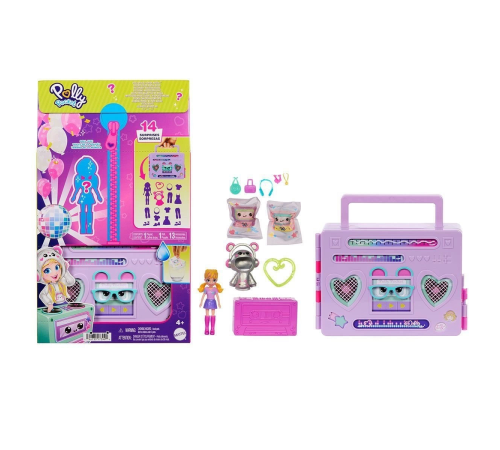 HRD65 Polly Pocket Radyo Temalı Moda Eğlencesi Oyun Seti
