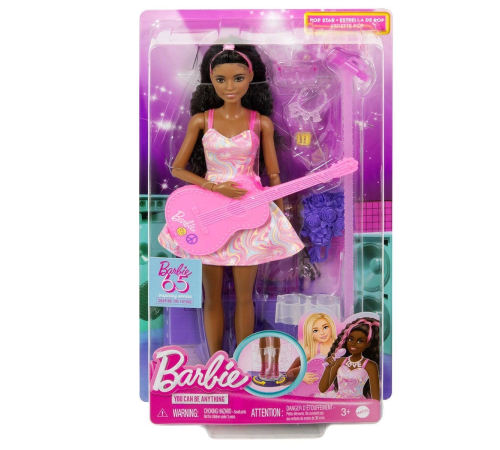 HRG43 Barbie 65. Yıl Deluxe Kariyer Bebekleri - Pop Yıldızı HRG43 Barbie 65. Yıl Deluxe Kariyer Bebekleri - Pop Yıldızı
