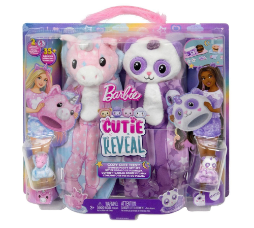 HRY15 Barbie Cutie Reveal Pijama Partisi İkili Set HRY15 Barbie Cutie Reveal Pijama Partisi İkili Set