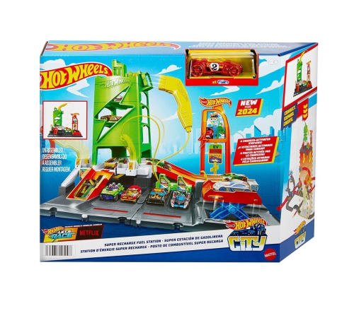 HTN79 Hot Wheels Elektrikli Araç Şarj İstasyonu Oyun Seti