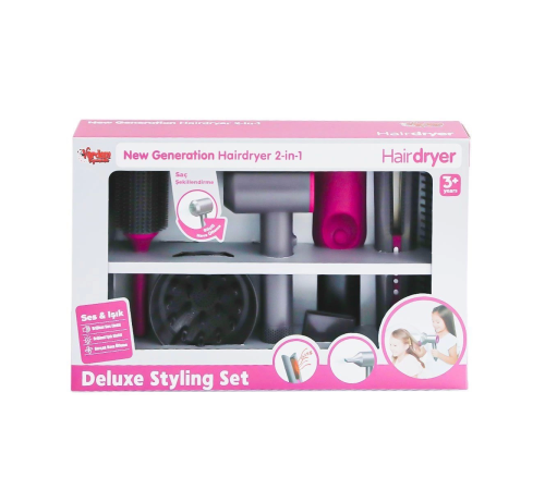 HUA-1019 Sesli ve Işıklı 2IN1 Lüks Saç Şekillendirici Set -Vardem Oyuncak HUA-1019 Sesli ve Işıklı 2IN1 Lüks Saç Şekillendirici Set -Vardem Oyuncak