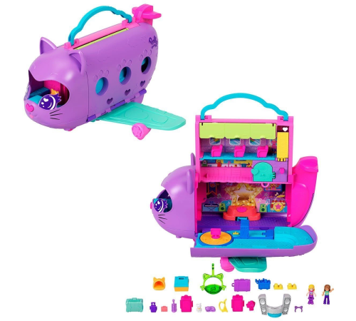 HWP19 Polly Pocket Adventures in Rio Uçak Oyun Seti