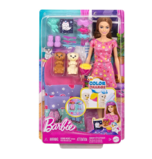 HXN01 Barbie ve Köpekçikleri Pijama Partisi