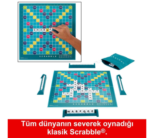 HXV98 Scrabble Orijinal İkisi Bir Arada Türkçe