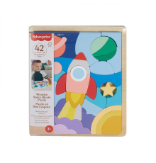 HXY42 Fisher-Price Ahşap Uzay Yapboz