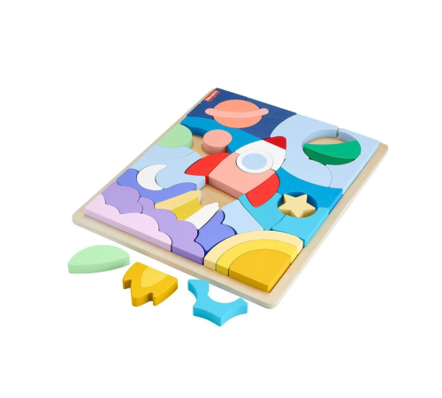 HXY42 Fisher-Price Ahşap Uzay Yapboz HXY42 Fisher-Price Ahşap Uzay Yapboz