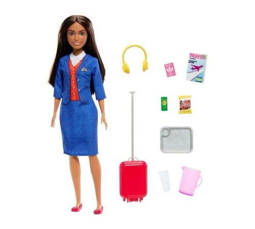 HYT60 Barbie Hostes Bebek ve Aksesuarları HYT60 Barbie Hostes Bebek ve Aksesuarları