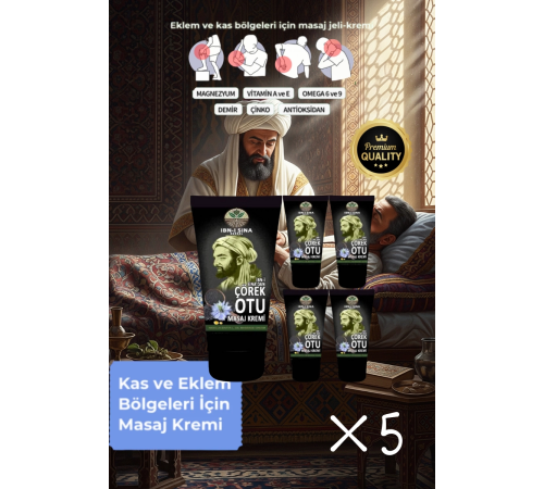 İbn-i Sina Çörek Otu Kremi 5x50 ml Kemik Eklem Sızları İçin İbn-i Sina Çörek Otu Kremi 5x50 ml Kemik Eklem Sızları İçin