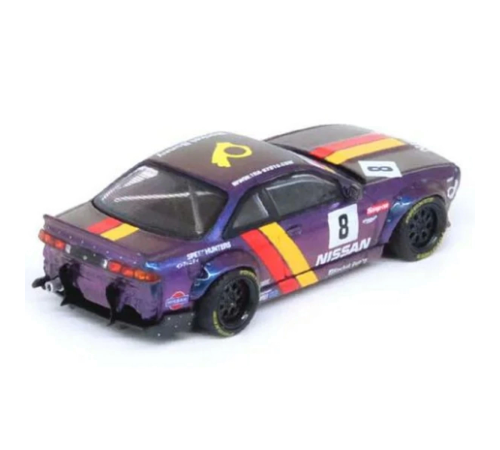 Inno 1/64 Nissan Silvia S14 Boss ROCKET BUNNY Purple
