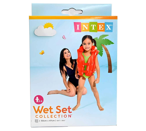 Intex Kırmızı Yakalı Can Yeleği 50 cm 58671 Intex Kırmızı Yakalı Can Yeleği 50 cm 58671